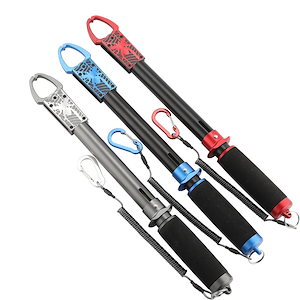 釣り具 フィッシュグリップ アルミニウム 錆びない 釣り 魚掴み器 ペンチ 片手操作可