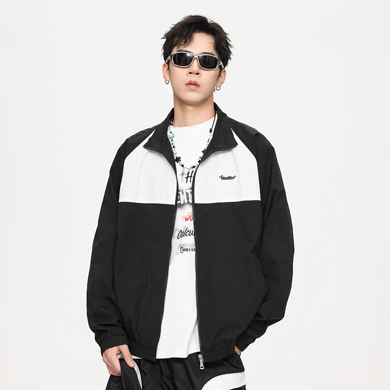 秋冬 コーデ メンズ 服 シンプル ファッション オシャレ 大人 かっこいい 大きいサイズ ストリート 紳士服 スタンドカラー バイク ジャケット スポーツ レジャー