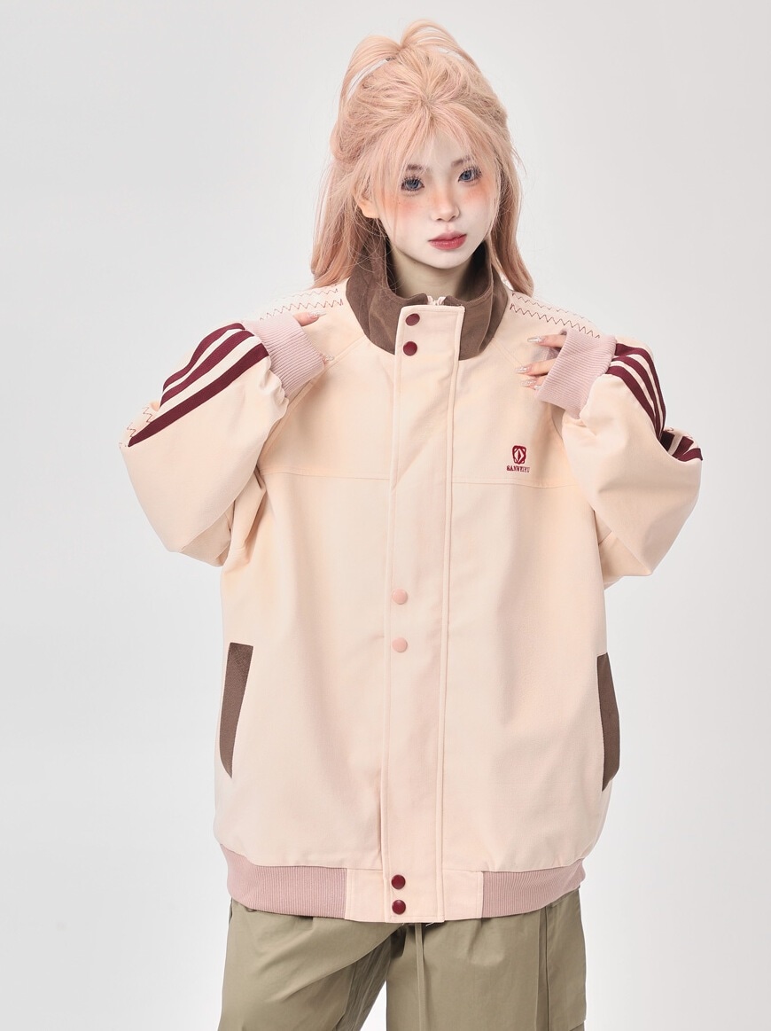 2024 秋冬 韓国 かわいい レディース ハイネックスタンドネックアウターブルー ブラックブルゾンお出かけ長袖セクシーシルエットトップスサイド冬カジュアルファ 2024 秋冬 韓国 かわいい レディース ハイネック スタンドネック
