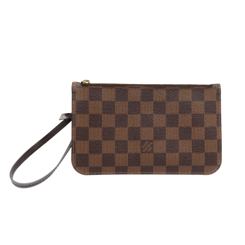 美品 ネヴァーフルポーチ PM用 ダミエ ポーチ ダミエキャンバス ブラウン LV 1508【中古】 レディース 28,600円