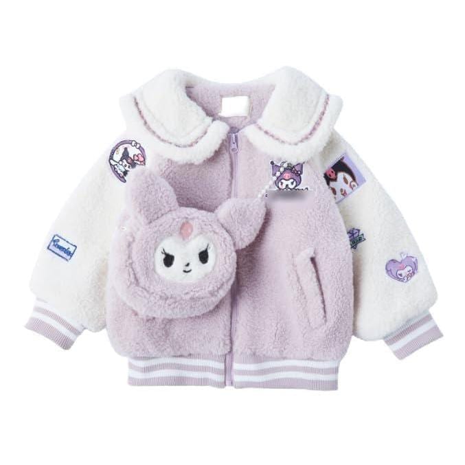 クロミちゃん 綿入れの服 秋冬服 子供服 ジャケット コート 子供 女の子 キッズ もこもこ かわいい ジャケット 上着 アウター スポーツウェア クリスマス