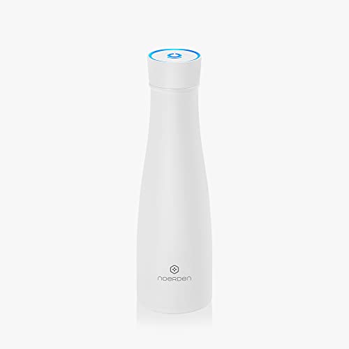 NOERDEN LIZ Smart Bottle スマート セルフクリーン ボトル UV除菌 温度お知らせ 水分補給リマインダー 480ml 16oz ホワイト