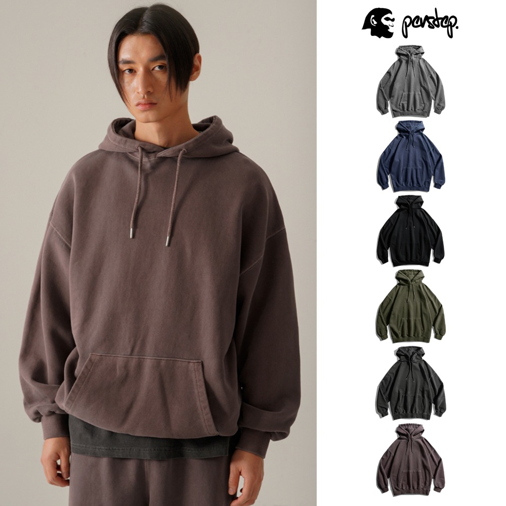 [PERSTEP]★LIAM PIGMENT HEAVY WEIGHT HOODIE Independent Trading Co. - Midweight Pigment-Dyed Hooded