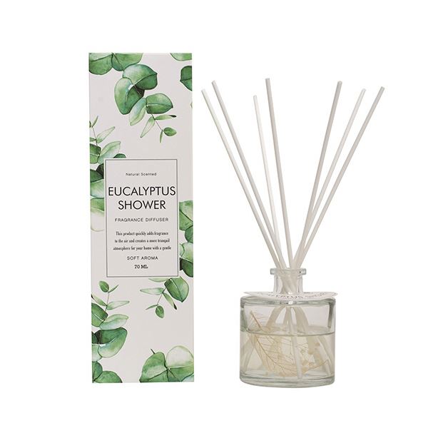 （まとめ） ユーロジャパンエレガンス Green Oasis リードディフューザー ユーカリシャワー 70mL IDGO00071セット [x3セット]