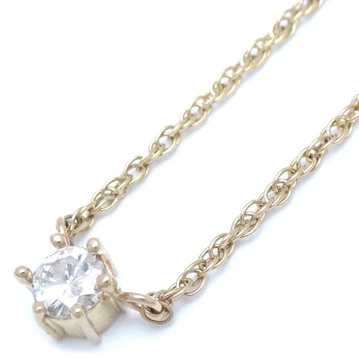 LA SOMA ラソウマ ダイヤモンド ネックレス 一粒ダイヤモンド0.23ct K18YG イエローゴールド/293177【中古】