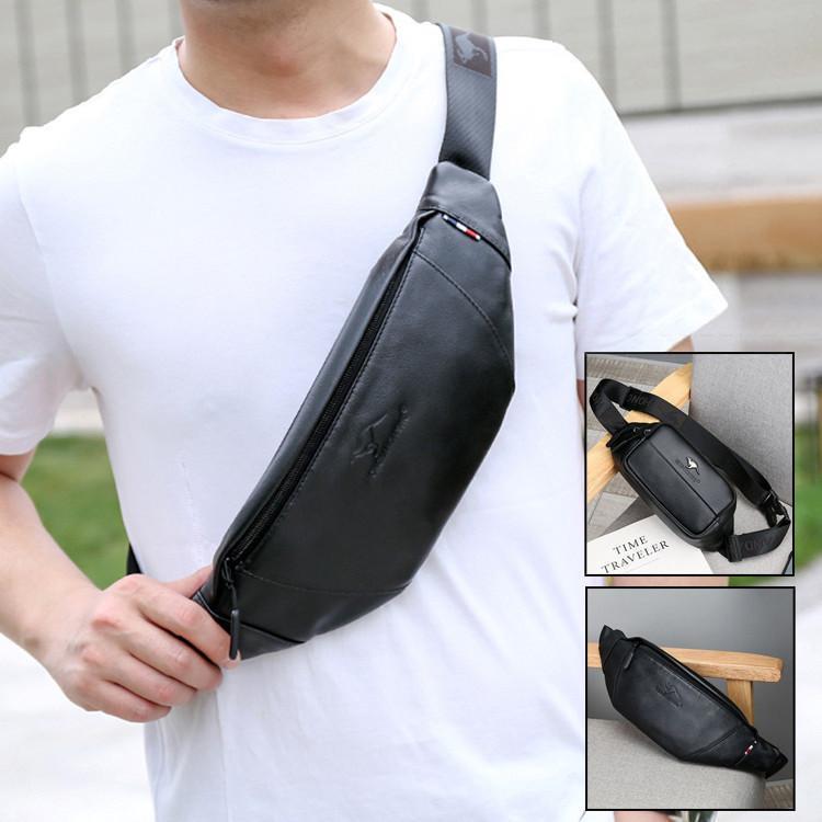 ウエストバッグメンズ　牛革レザー　2wayボディバッグ　こし掛け腰かけヒップバッグ鞄ミニショルダーバッグ　ウエストポーチ