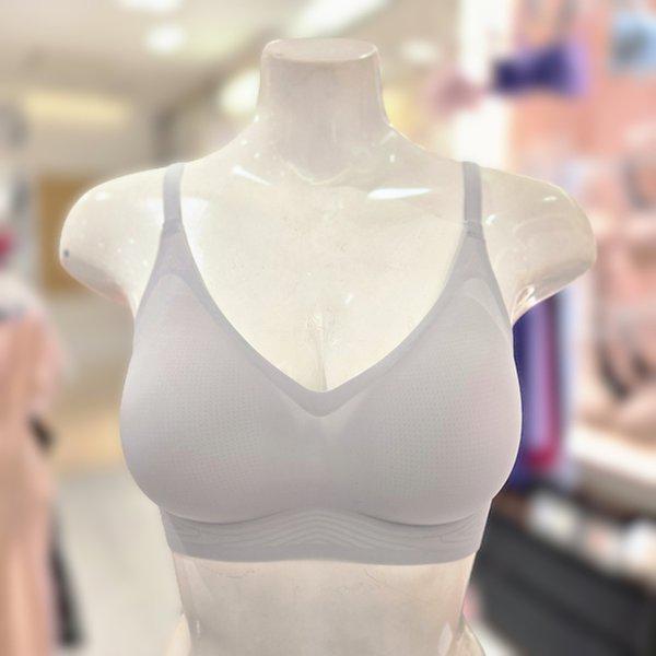 ノーワイヤーフックタイプ퓨징シームレスブラBR1848A-GREY