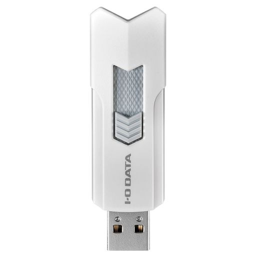 アイ・オー・データ IODATA 高速USBメモリー USB 3.2 Gen 1(USB 3.0)対応 スライド式/ストラップホール付き 128GB ホワイト 日本メーカー U3-DASH128G/W