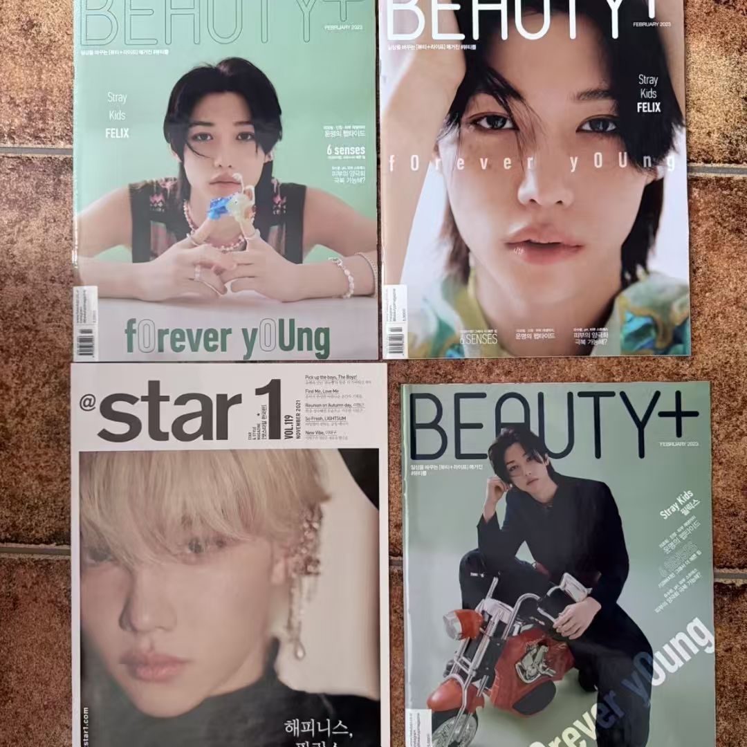 Stray Kids 正規品 雑誌 迷辰菲 ヒョンジン / フィリックス 極美品未使用 KPOP 韓流 黄铉辰 Felix コレクション
