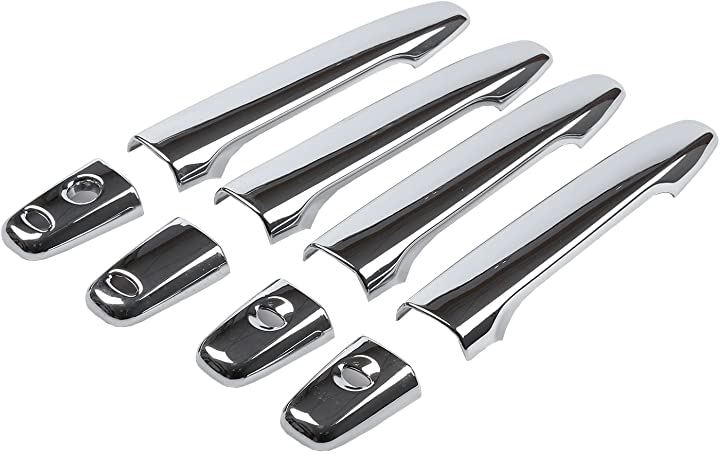 三菱デリカD5後期Pグレード純正メッキドアハンドルセット Qoo10] 互換品デリカ D:5 メッキ ドア ハン