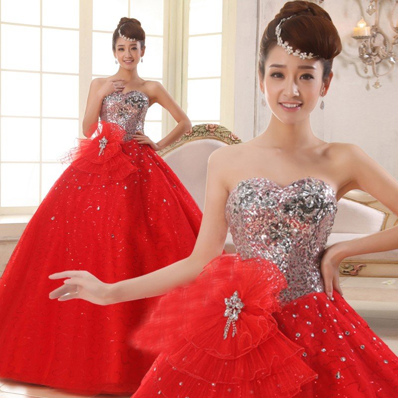 カラードレス ウェディングドレス ロングドレス 演奏会 コンサート 舞台衣装 大きいサイズ ワイン レッド