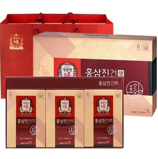 紅参ジンゴン ポーチ 40ml x 30個 (朝鮮人参/高麗人参/健康食品/ギフトセット)