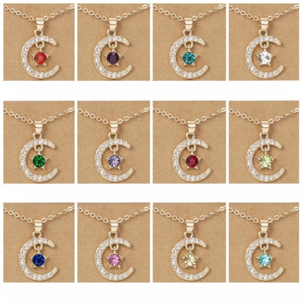 リアヌ誕生石ネックレス友情恋人就職記念日プレゼント