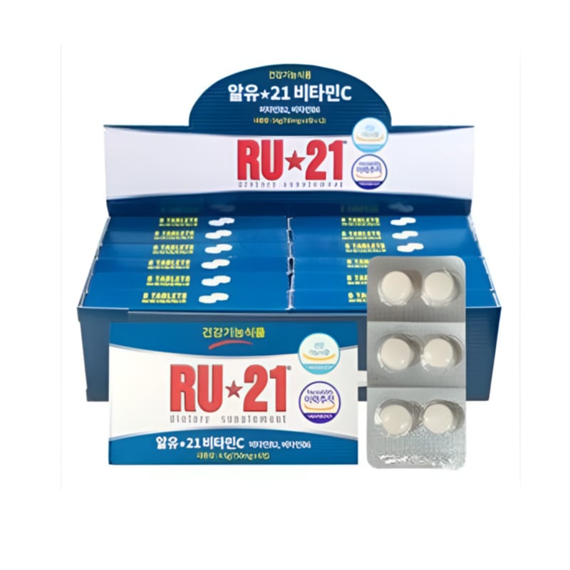 【韓国コストコ純正品/並行輸入品】 RU21 (アールユー21) ビタミンC配合 6錠×12箱 二日酔い対策サプリメント