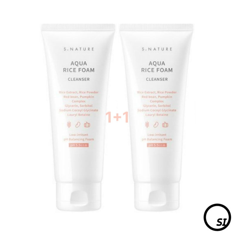 【1+1】アクアライス 弱酸性クレンジングフォーム 160ml x 2個 (しっとりすっきり/ 低刺激/ デイリー洗顔)