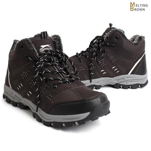 メンズファー スリッポン メンズ 冬用 暖かいブーツ CL1