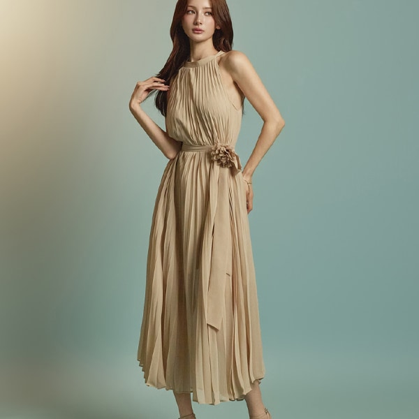 D5334 コサージュ ストラップ セット ワンピース