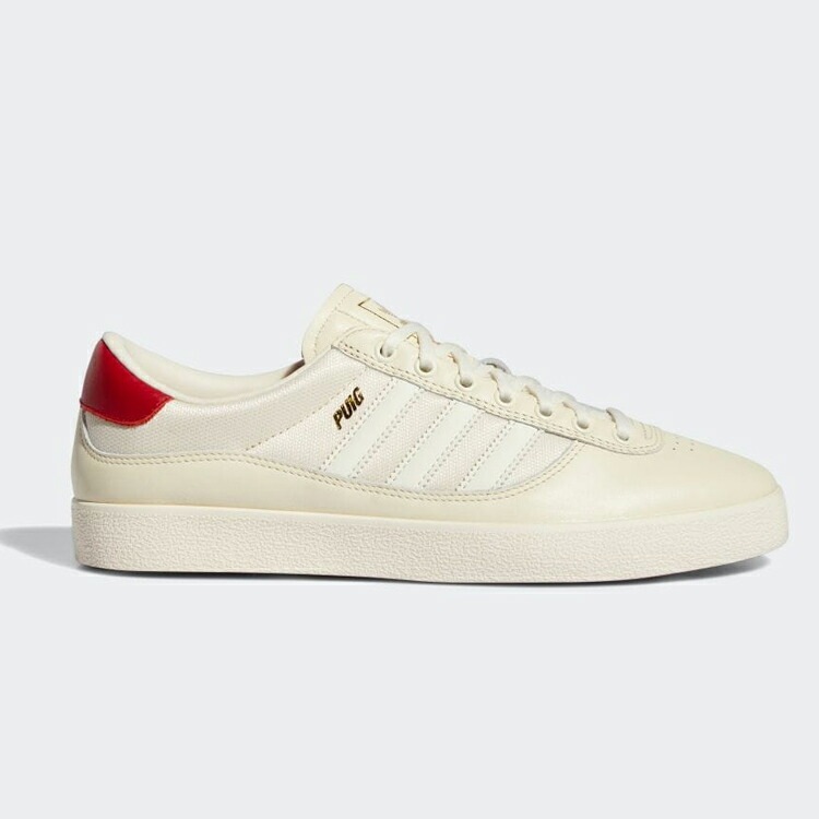 アディダス スケートボーディング プイグ インドア 29cm（US11） クリームホワイト×クリームホワイト×スカーレット #GW3150