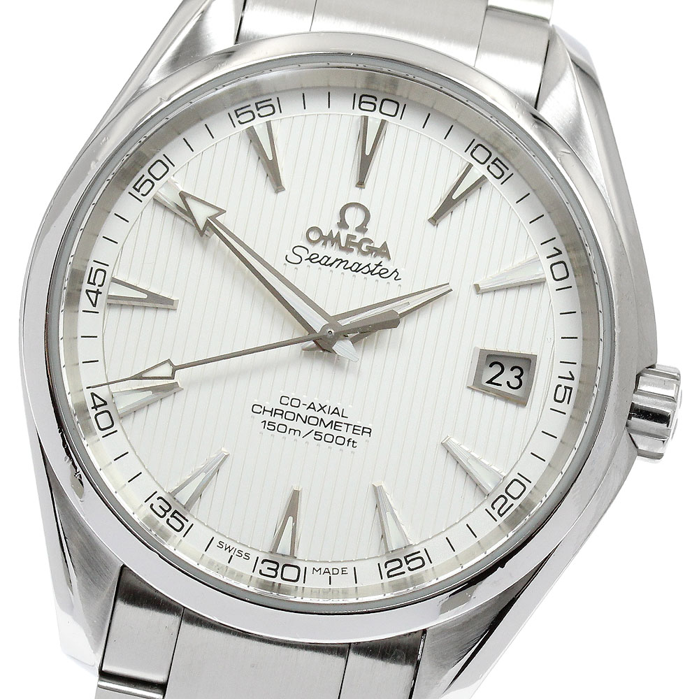 オメガ OMEGA 231.10.42.21.02.001 シーマスター アクアテラ 150M デイト コーアクシャル 自動巻き メンズ 保証書付き_903249【中古】