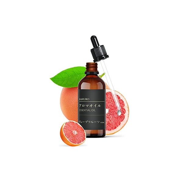 数量限定セール Kahuro グレープフルーツ 精油 100ml エッセシャンオイル 純天然抽出 アロマオイル アロマディフューザー用  アロマストーン用 プレゼントに最適 柑橘系