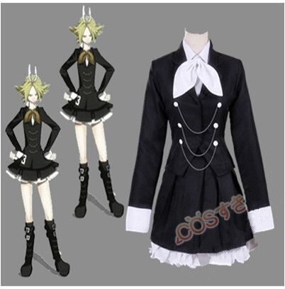 【2点購入で150OFF】【新品開催 】初音ミク VOCALOID ボーカロイド　秘密警察　鏡音リン RIN コスプレ衣装 高品質 Cosplay アニメ