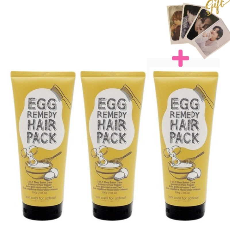 [1+1+1]エッグレメディヘアパック 200g ヘアパック(BTSフォトカード2枚贈呈)