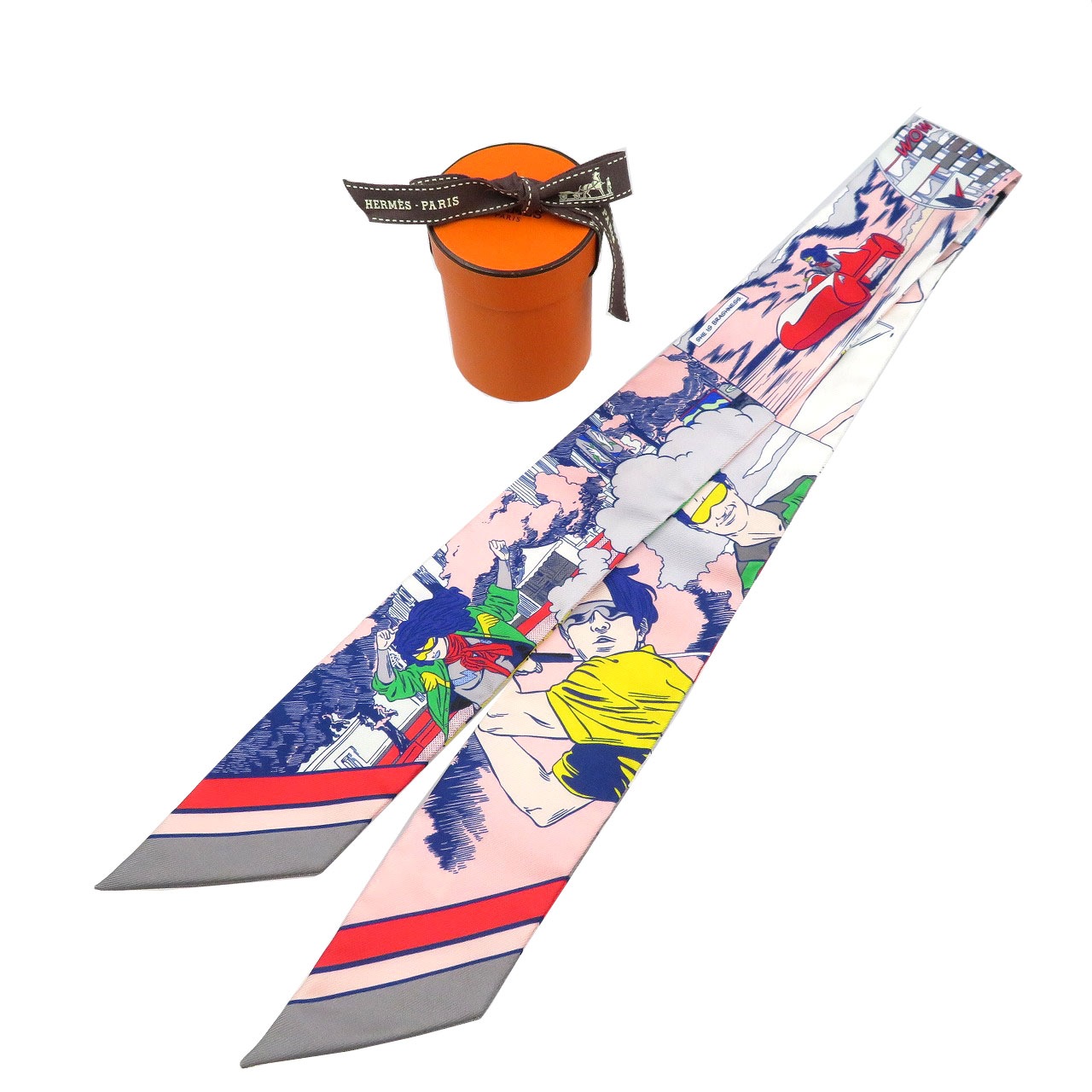 新品同様 ツイリー 063463S スカーフ シルク/シルク グリス 0143【中古】 ユニセックス