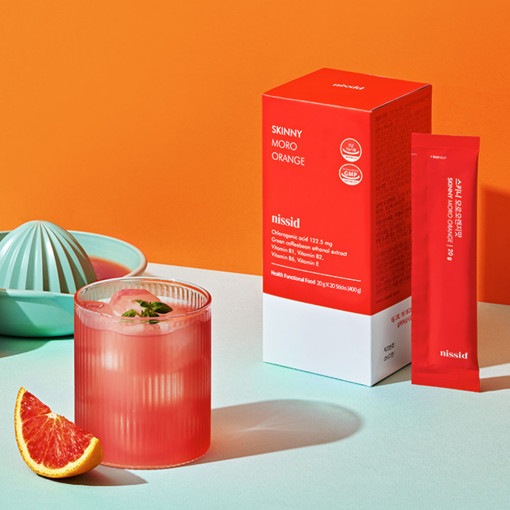 NISSID 食薬処認定 体脂肪減少 健康機能食品 スキニー モロオレンジ味 (20gX20ea) + マスクパックをプレゼント