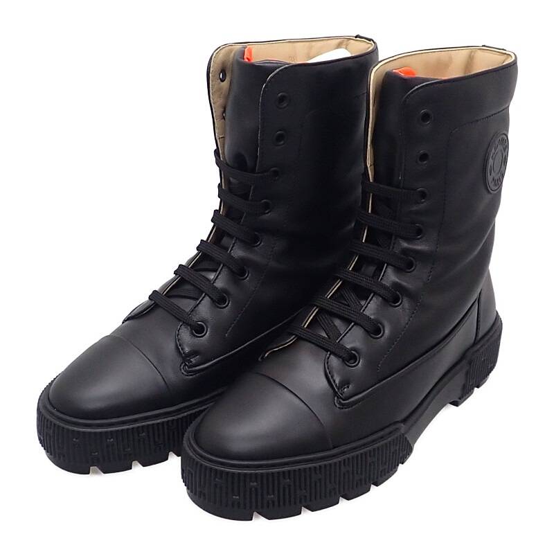 ショートブーツ フレッシュ 38 24.5cm H242072Z02380 ブーツ カーフ ナッパ ブラック レディース【SAランク】