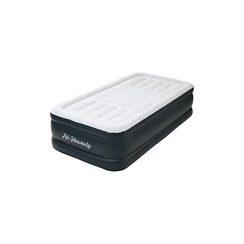 【即納】[山善] エアーベッド シングル マット 厚型 約100秒で設置(簡単) 立ち座りがラク 快適な寝心地(スリット型コイル) 耐荷重100kg 厚さ46cm キャンプ 防災グッズ デラックス エ