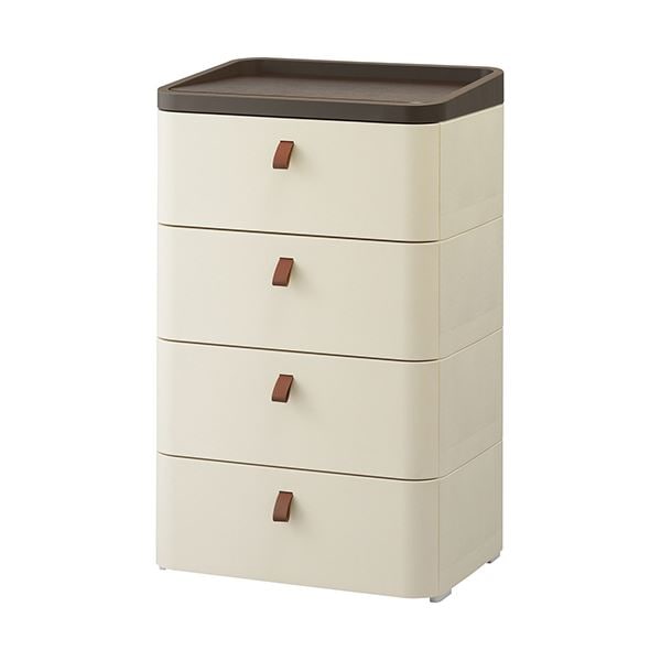 ロイヤルドロアー544 4段モダンアイボリー RD-544IV/DBR 1台