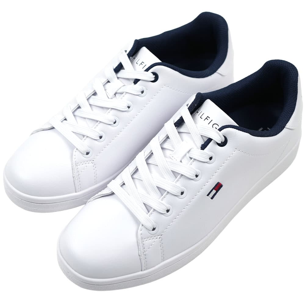 トミーヒルフィガー スニーカー メンズ シューズ 靴 ホワイト TOMMY HILFIGER Men s Sneakers H-LENDAR 142 WHMLL Synthetic／Rubber