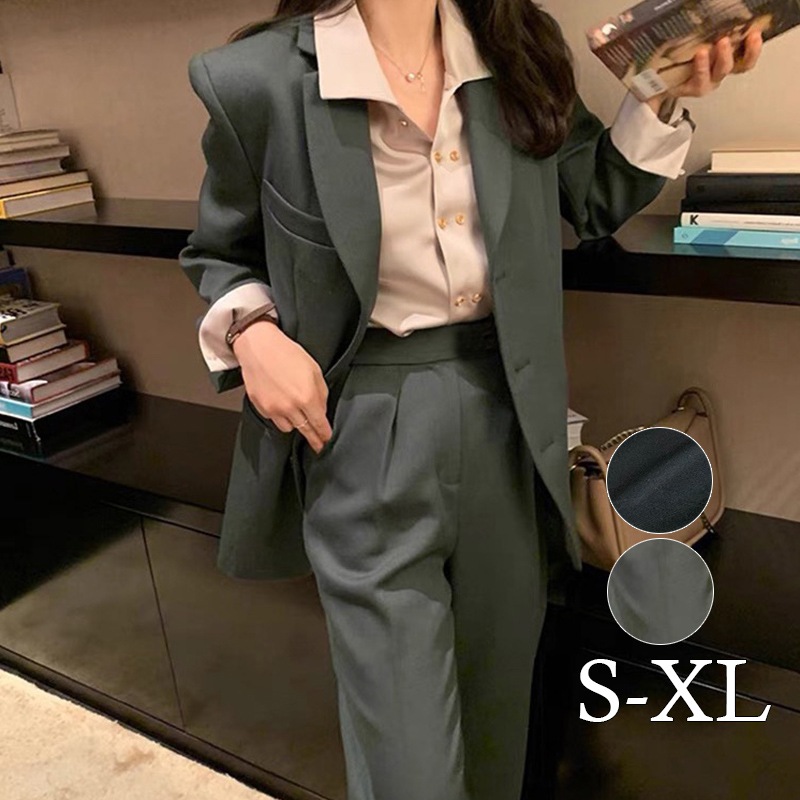 パンツスーツ セットアップ レディース スーツ 上下セット フォーマル 大きいサイズ 卒園式 入学式面接 ジャケット 2点セット おしゃれ カジュアル オフィス 洗える 結婚式 通勤 入園式 スーツ
