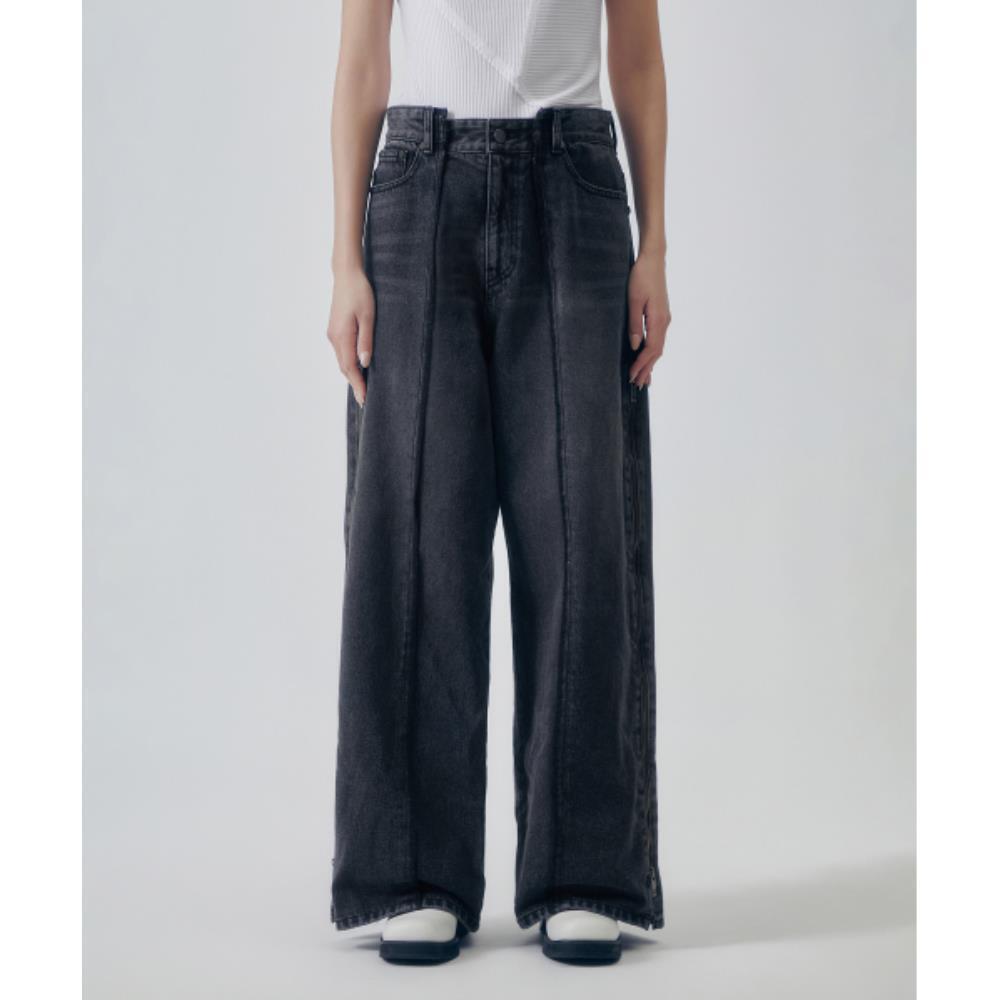 TREEMINGBIRD Utility Zipper Denim Pants Gray TM2535DN0