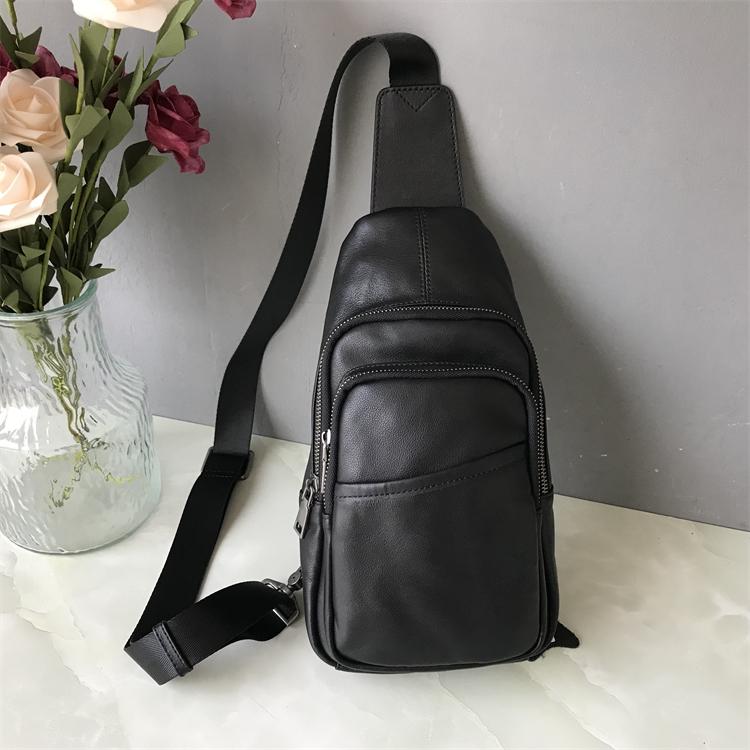 チェスト バッグ クロスボディ レザー 本革 アウトドア カジュアル バイク 自転車 観光 街歩き 斜め掛け メンズ 最上層 牛革 ショルダーバッグ シンプル ビジネス 小型