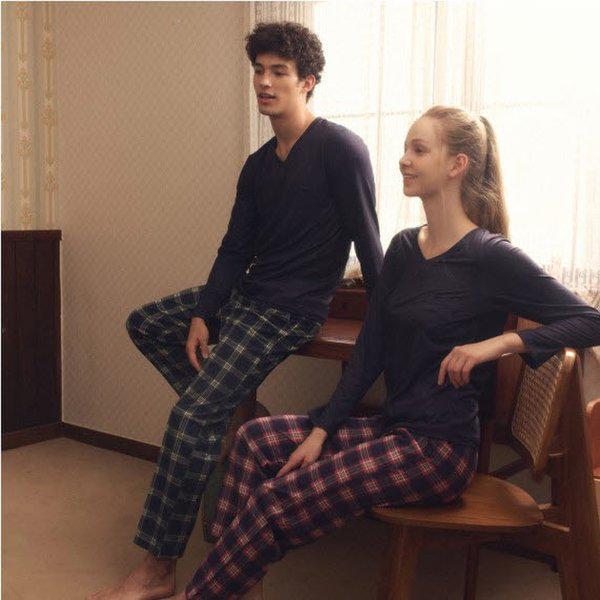 T/R スパン チェック ナ염 女性 하의 SEP2470F_s