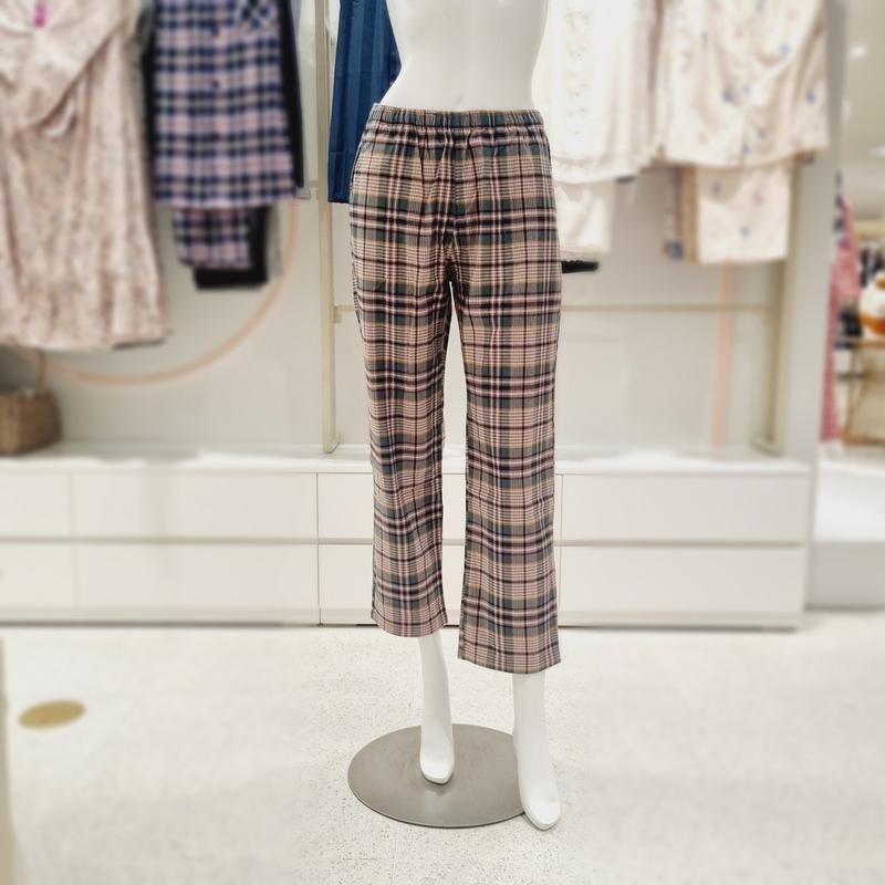 メランスパン先染め起毛チェック女性イージーウェアEZ1950P_s