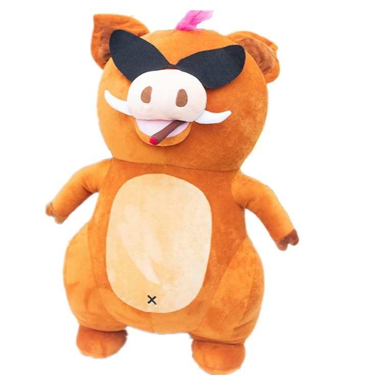 ブタぬいぐるみ　カッコイイ豚　65センチ