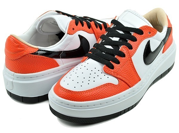 ウィメンズ エアジョーダン 1 エレベート ロー SE fd9100-801 ブリリアントオレンジ ホワイト ブラック