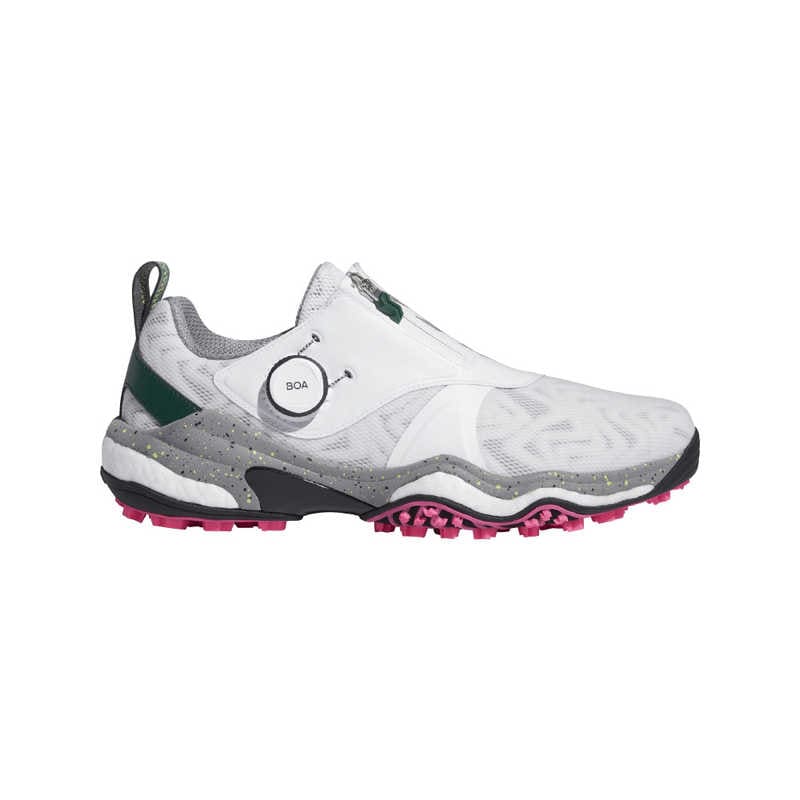 アディダス　ゴルフシューズ コードカオス 25 ボア ［25.0cm / 幅：2E］ ホワイト×コアブラック×カレッジグリーン　NKZ93