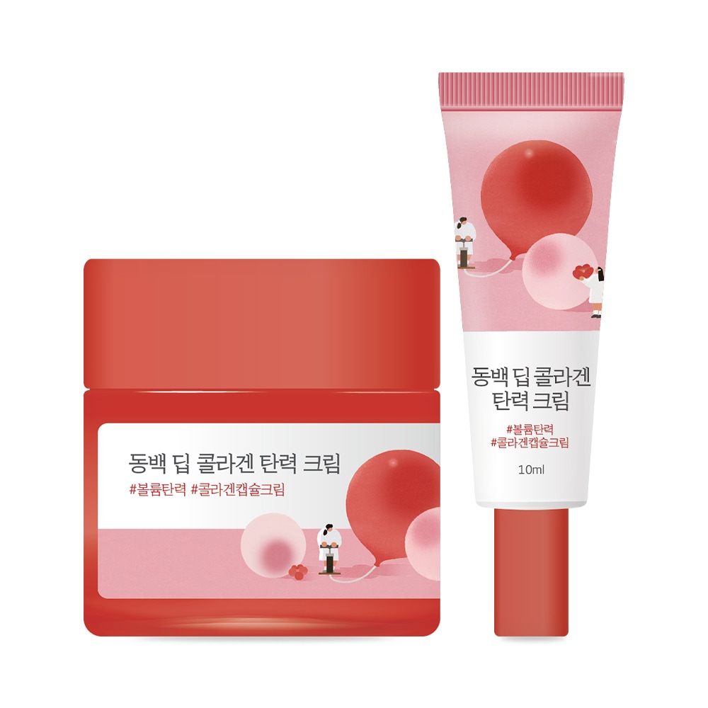 ラウンドラップ 椿 ディープコラーゲン 弾力クリーム 50ml (おまけ:椿クリーム10ml)