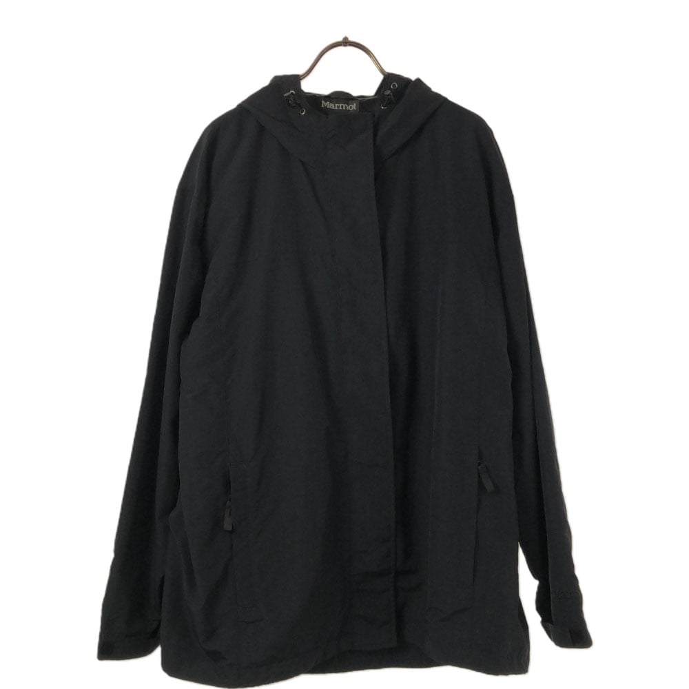 ロゴ刺繍 ナイロンジャケット XL ブラック フライフロント アウトドア レディース 4,959円