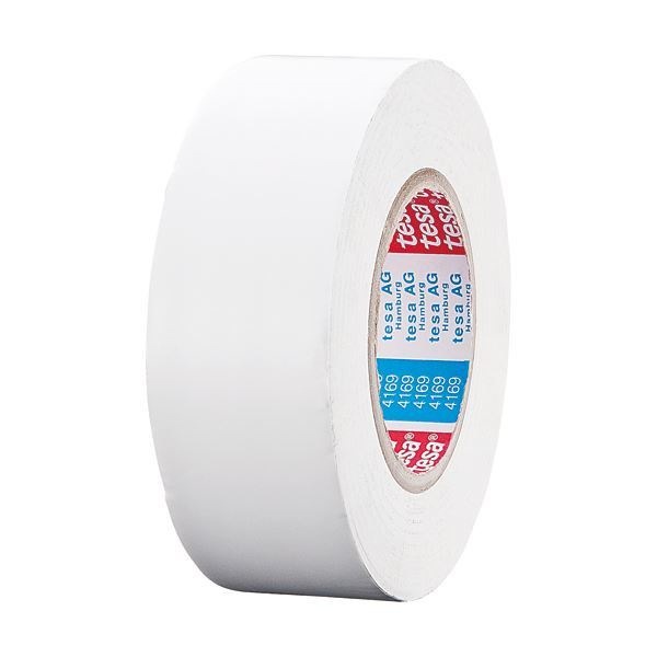 （まとめ）テサテープ ラインテープ 50mmx50m 白 4169PV8-50シロ 1巻 [x2]