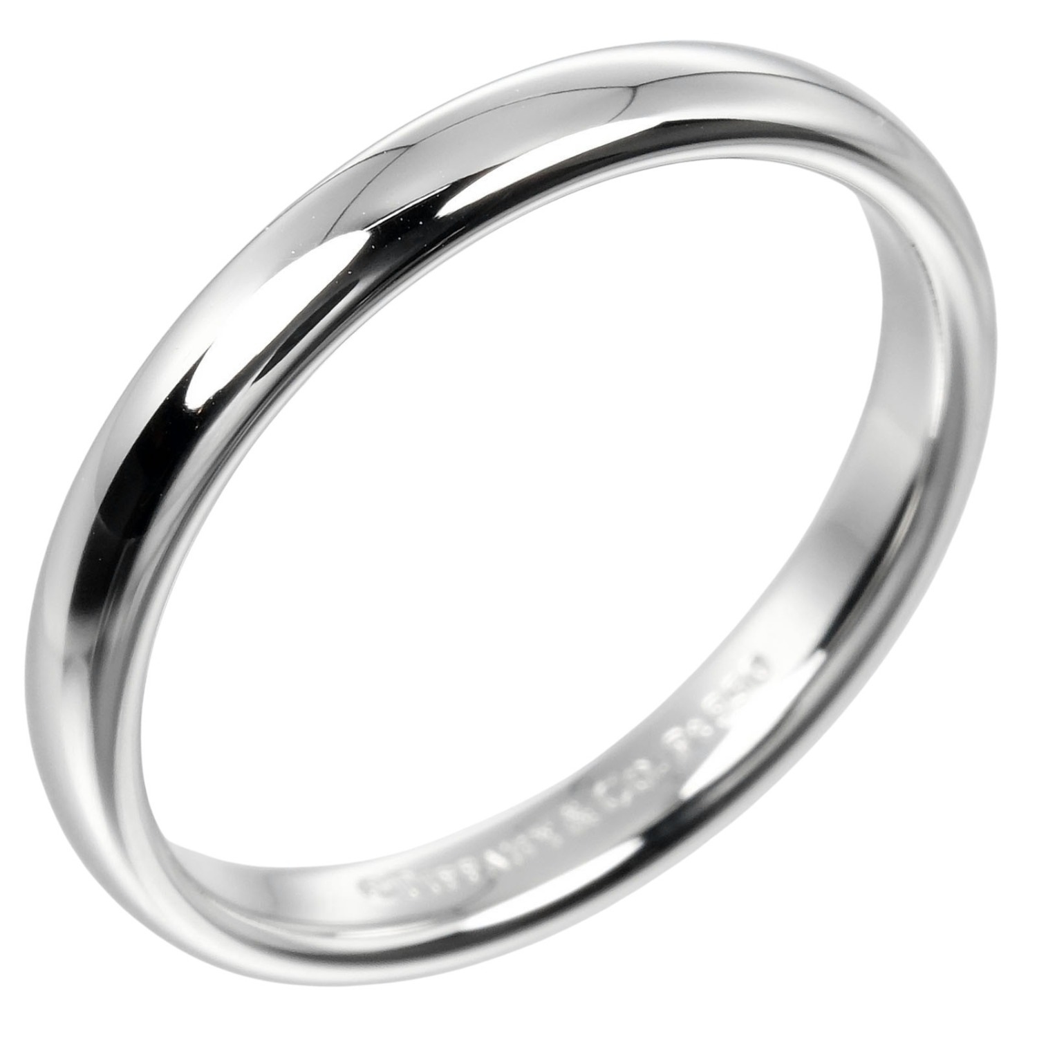 フォーエバー クラシック バンド 3mmモデル リング・指輪 Pt950プラチナ 16号 約5.25g レディース 中古品 Aランク