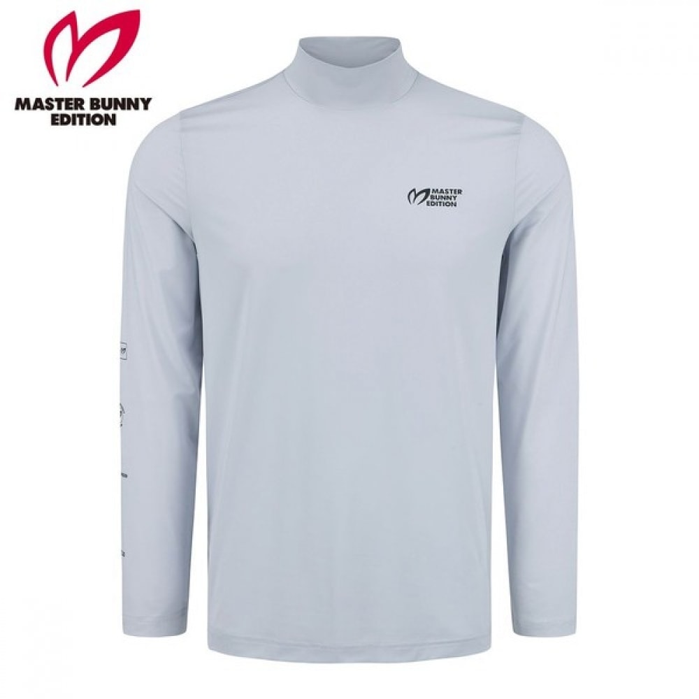 (Master Bunny) メンズロゴストレッチシアーロングスリーブ T シャツ