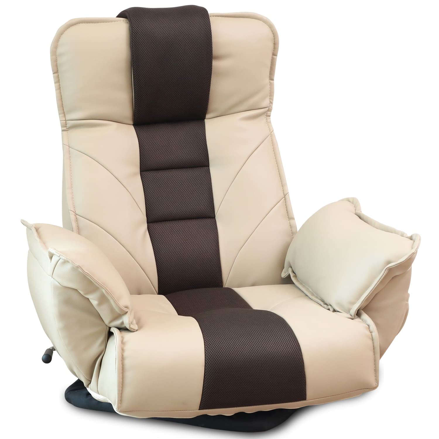 大切な人に贈りたくなる座椅子 GRANFORT (グランフォート) 座椅子 一人掛け 肘掛け (ブラック / 14段階) レバー式 リクライニング (FRL1-カーサ)