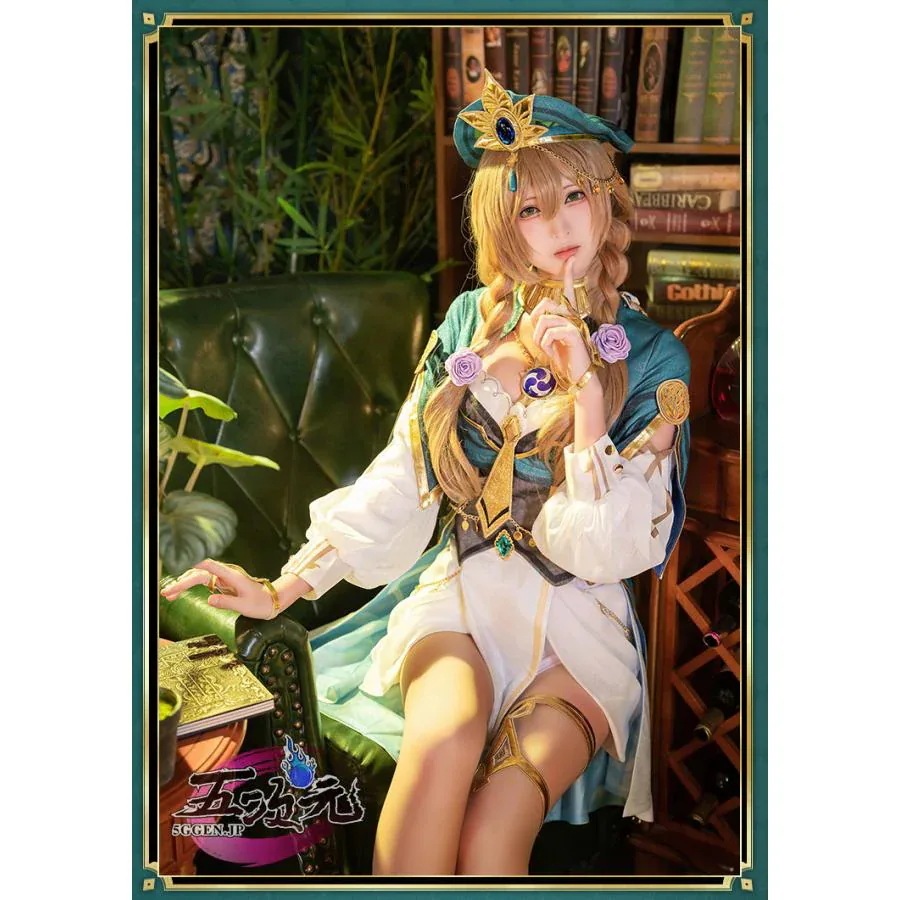 即納あり 五次元　基萌　原神　コスプレ　リサ　葉に隠れし芳名　新スキン　コスチューム　衣装