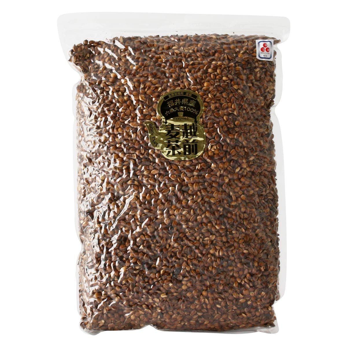 高橋製粉所 福井県産 六条大麦100% 越前麦茶 800g×3袋 むぎ茶 六条大麦 2度焙煎 コク 香ばしい のどごし 煮だし茶 六条麦茶 お茶 飲料 子供 幼児 赤ちゃん 国産 カフェインレス ノン