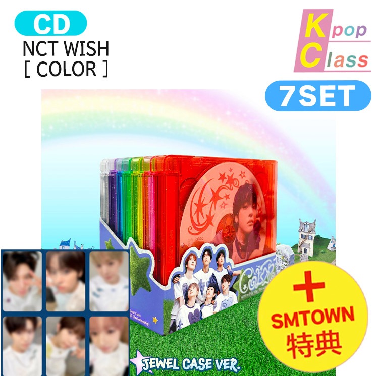 国内発送 [ SMTOWN特典 ] NCT WISH Jewel Case Ver [ COLOR ] 7種セット The 3rd Mini Album / 1次予約