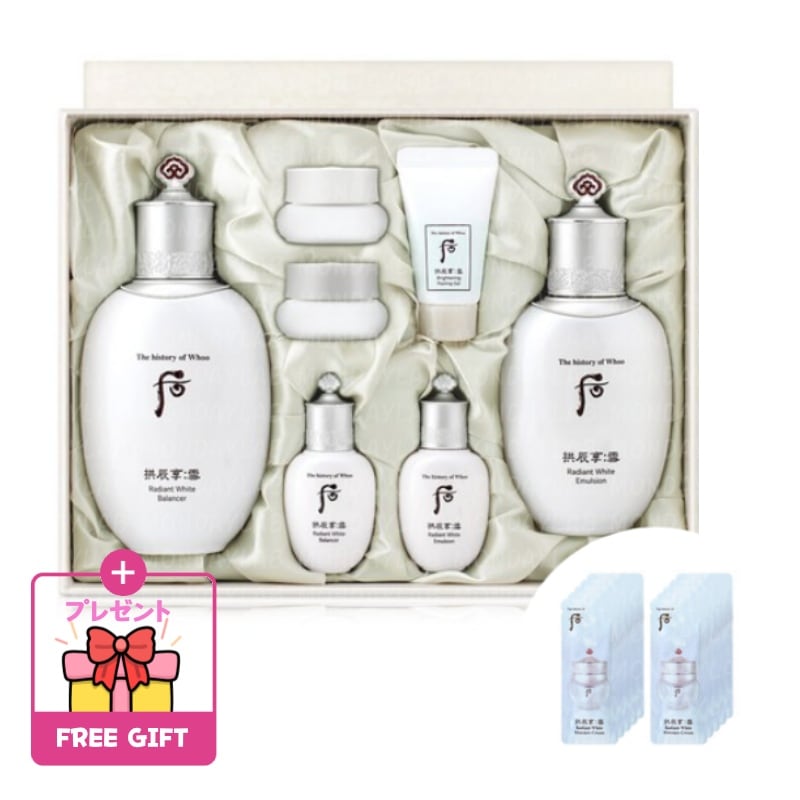 共進香 旧正月 美白 2種セット(化粧水+乳液+贈呈品) スキンローションセット 基礎化粧品 韓方化粧品 ギフト お歳暮